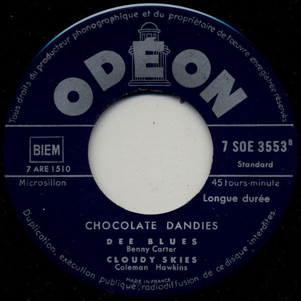 Les Chocolate Dandies* : Goodbye Blues / Bugle Call Rag / Dee Blues / Cloudy Skies (7", EP)