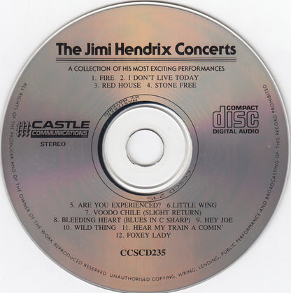 Jimi Hendrix : The Jimi Hendrix Concerts (CD, Comp, RE, RM)