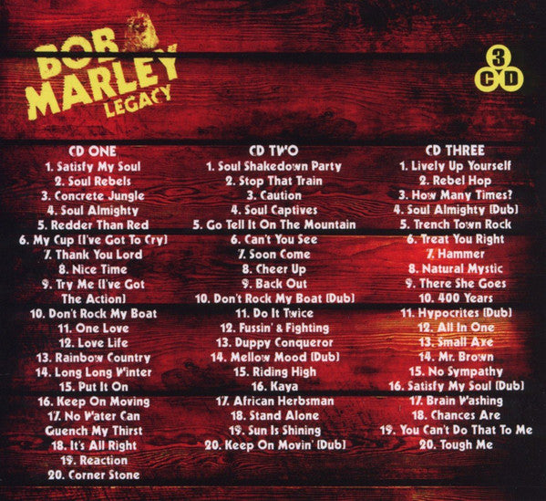 Bob Marley : Legacy (3xCD, Comp)