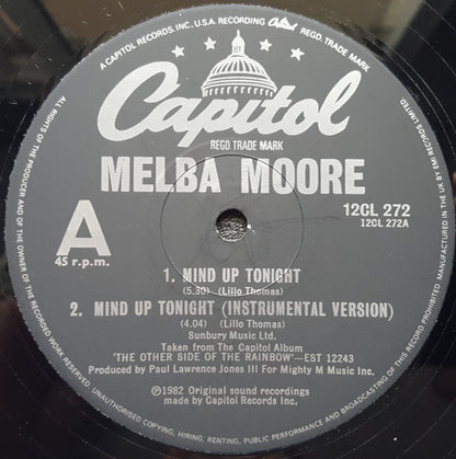 Melba Moore : Mind Up Tonight (Special Remix) (12")