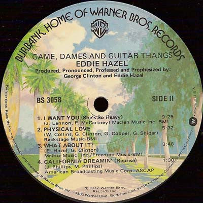 Eddie Hazel : Game, Dames And Guitar Thangs (LP, Album, Win)