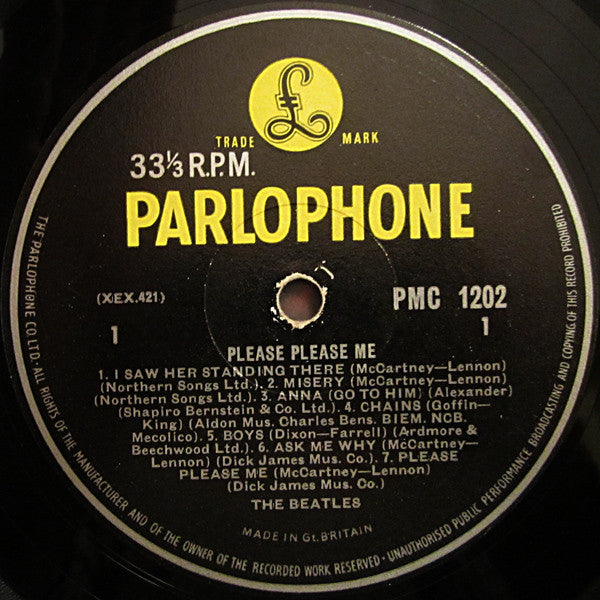 The Beatles : Please Please Me (LP, Album, Mono, 3rd)