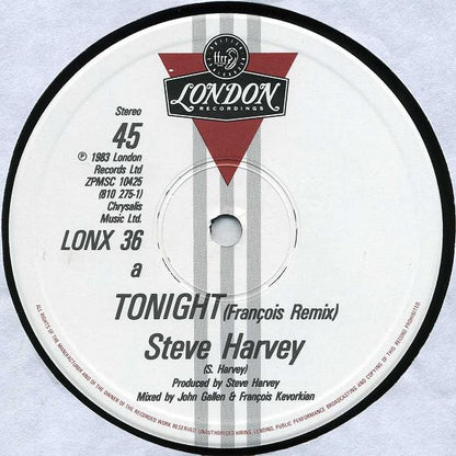 Steve Harvey : Tonight / Something Special (12")