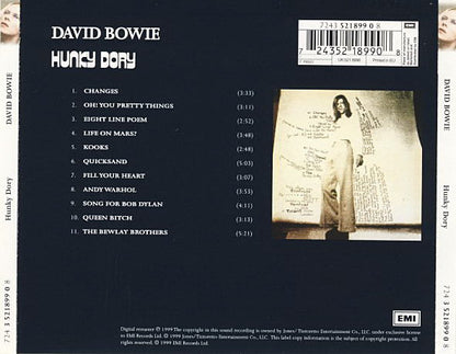 David Bowie : Hunky Dory (CD, Album, Enh, RE, RM)