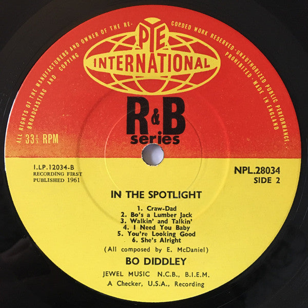 Bo Diddley : In The Spotlight (LP, Album, Mono, RE)