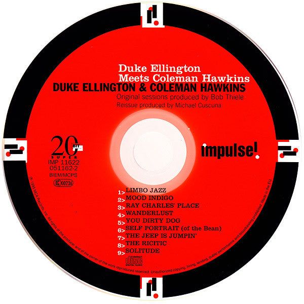 Duke Ellington Meets Coleman Hawkins : Duke Ellington Meets Coleman Hawkins (CD, Album, RE, RM)