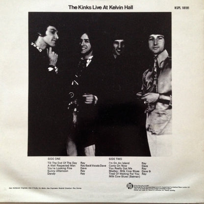 The Kinks : Live At Kelvin Hall (LP, Album, RE)