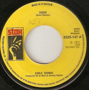 Carla Thomas : Sugar  (7", Single)