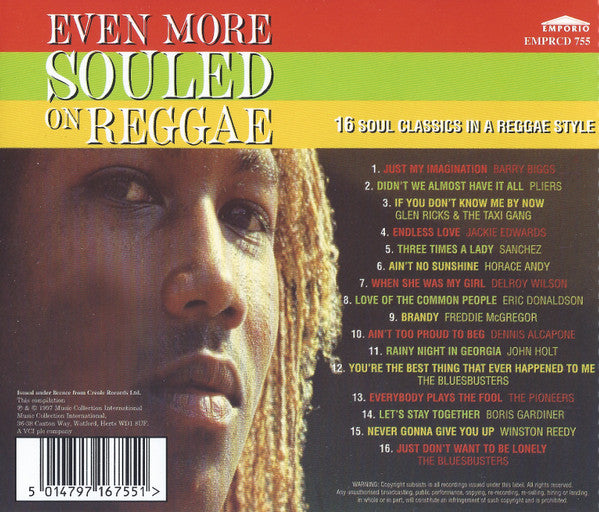 Various : Even More Souled On Reggae (16 Soul Classics In A Reggae Style) (CD, Comp)