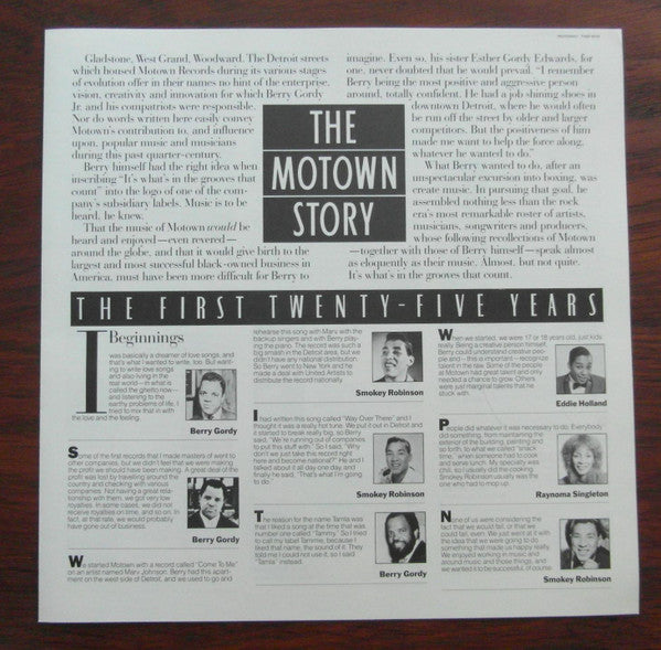 Various : The Motown Story (The First Twenty-Five Years) (5xLP, Comp + Box)