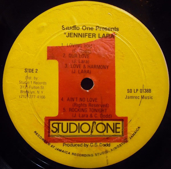 Jennifer Lara : Studio One Presents Jennifer Lara (LP, Album)