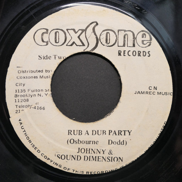 Johnny Osbourne : Rub A Dub Party (7")