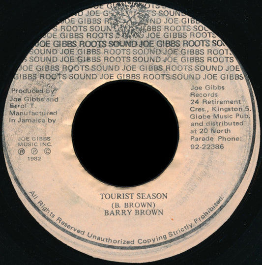 Barry Brown : Tourist Season (7")