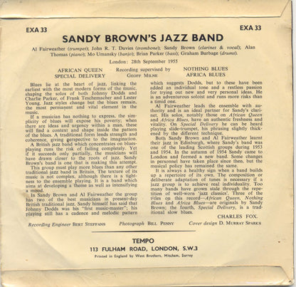 Sandy Brown's Jazz Band : African Queen (7", EP)