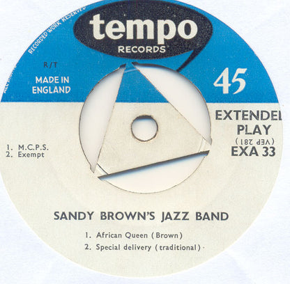 Sandy Brown's Jazz Band : African Queen (7", EP)