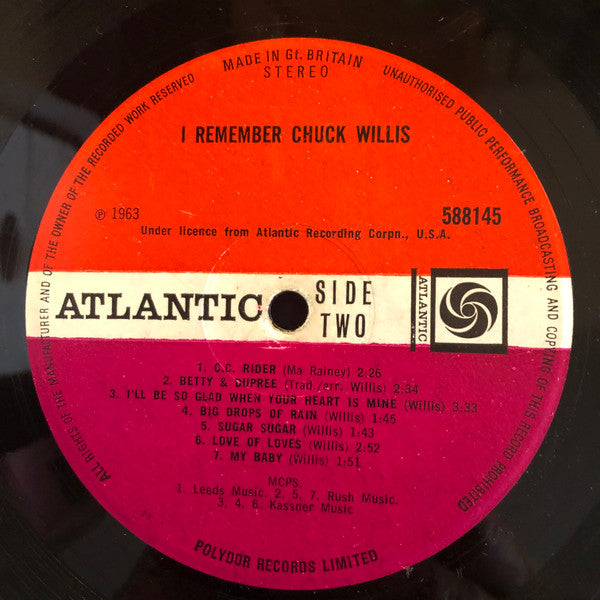 Chuck Willis : I Remember Chuck Willis (LP, Comp)