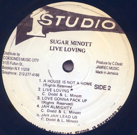 Sugar Minott : Live Loving (LP, Album, RE)