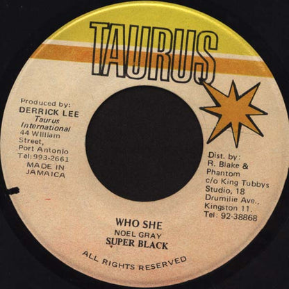 Super Black : Who She (7")