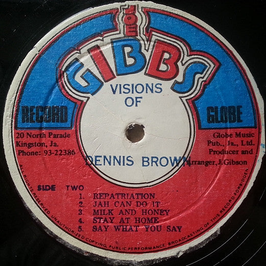 Dennis Brown : Visions Of Dennis Brown (LP, Album)