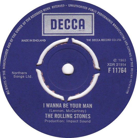 The Rolling Stones : I Wanna Be Your Man (7", Single, RE)