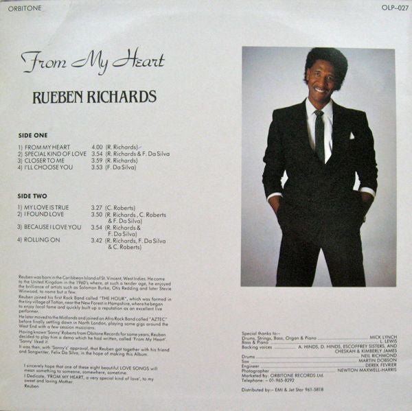 Rueben Richards* : From My Heart  (LP, Album)