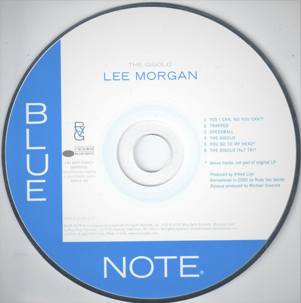 Lee Morgan : The Gigolo (CD, Album, RE, RM)