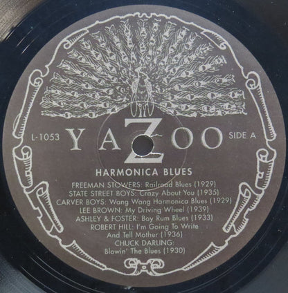 Various : Harmonica Blues: Great Harmonica Performances Of The 1920s And '30s (LP, Comp, RE, 180)