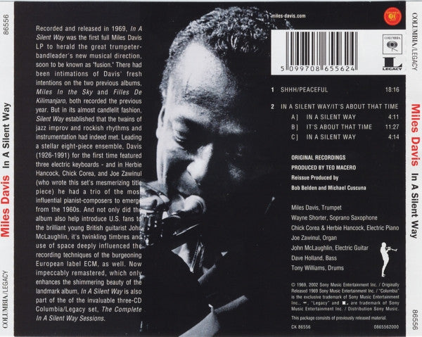 Miles Davis : In A Silent Way (CD, Album, RE, RM)