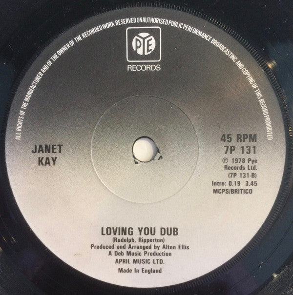 Janet Kay : Loving You (7", Single)