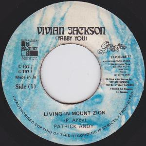 Patrick Andy : Living In Mount Zion (7")