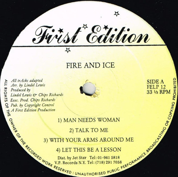 Fire & Ice* : Unchanging Love (LP, Album)