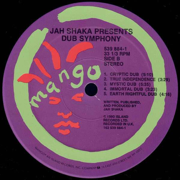 Jah Shaka : Dub Symphony (LP, Album)