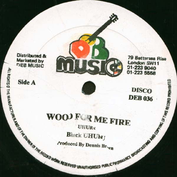 Black Uhuru / Earl Cunningham And Jah Thomas : Wood For Me Fire / Words Of The Father (12")