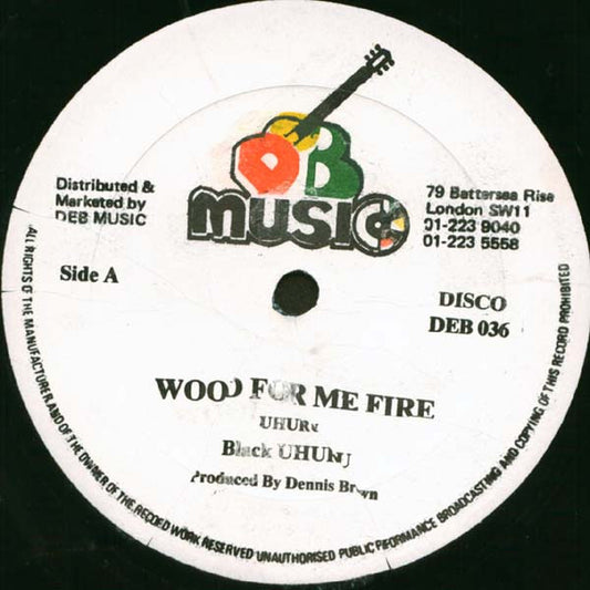 Black Uhuru / Earl Cunningham And Jah Thomas : Wood For Me Fire / Words Of The Father (12")