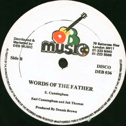 Black Uhuru / Earl Cunningham And Jah Thomas : Wood For Me Fire / Words Of The Father (12")