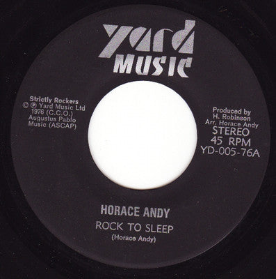 Horace Andy : Rock To Sleep (7")