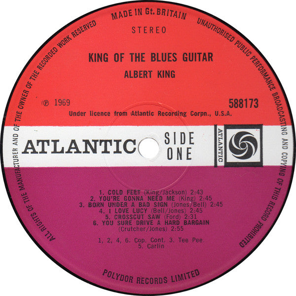 Albert King : King Of The Blues Guitar (LP, Comp)