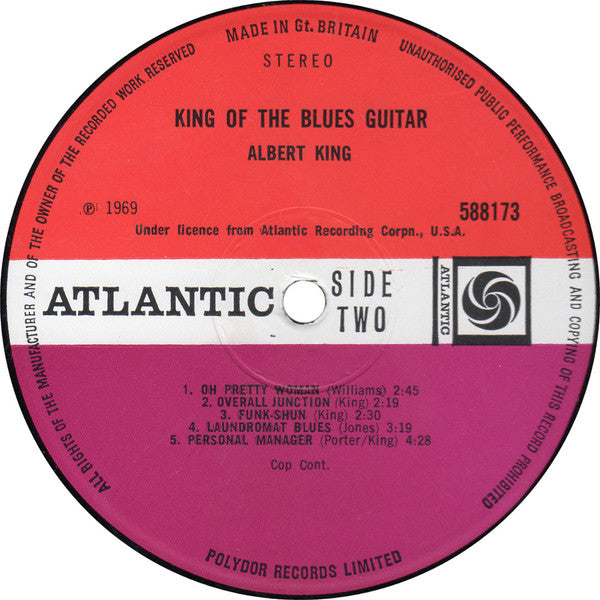 Albert King : King Of The Blues Guitar (LP, Comp)