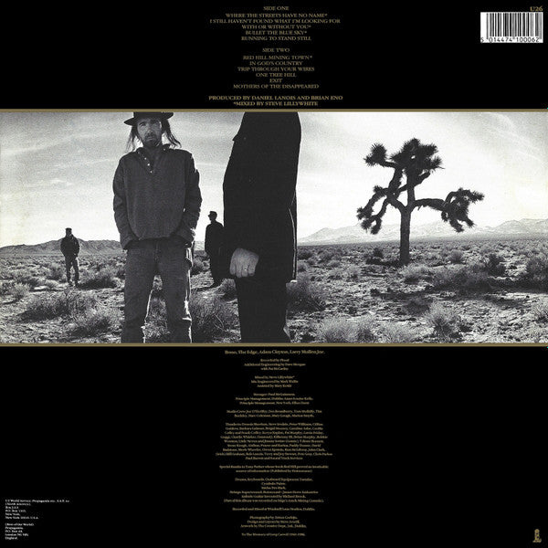 U2 : The Joshua Tree (LP, Album, PRS)