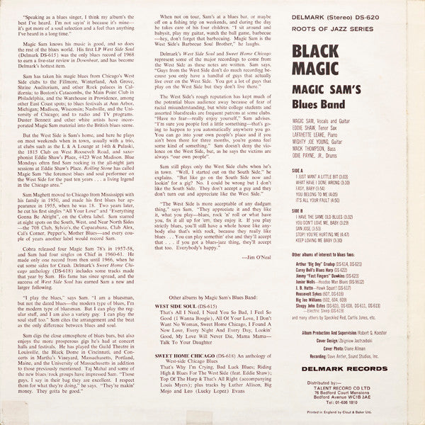 Magic Sam Blues Band : Black Magic (LP, Album)