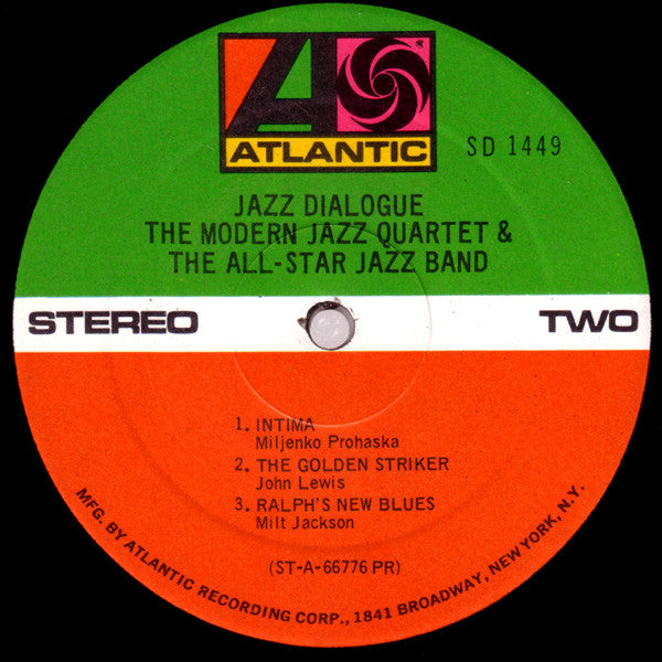 The Modern Jazz Quartet & The All-Star Jazz Band : Jazz Dialogue (LP, Album)