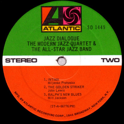 The Modern Jazz Quartet & The All-Star Jazz Band : Jazz Dialogue (LP, Album)