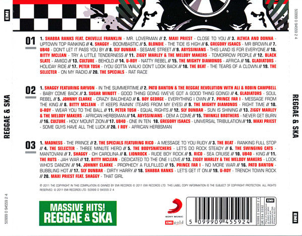 Various : Massive Hits! Reggae & Ska (3xCD, Comp)