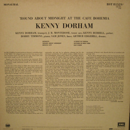 Kenny Dorham : 'Round About Midnight At The Cafe Bohemia (LP, Album, Mono, RE, DMM)