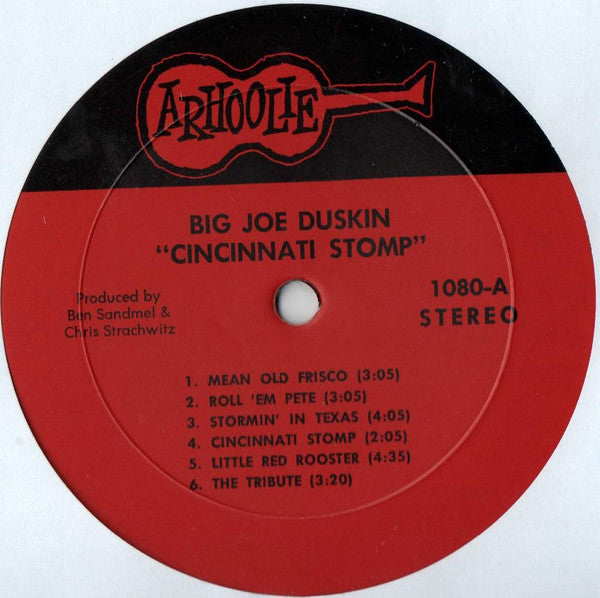 Big Joe Duskin : Cincinnati Stomp (LP, Album)