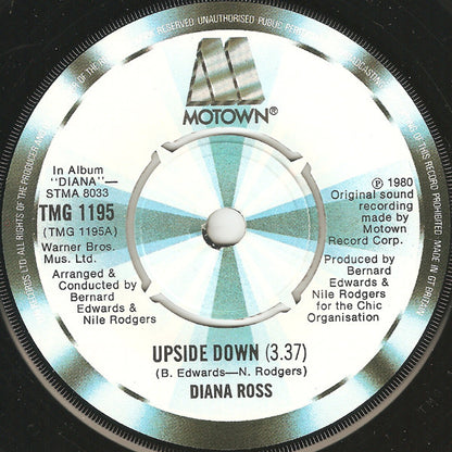 Diana Ross : Upside Down (7", Single, Kno)