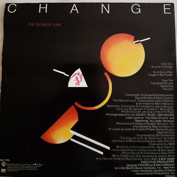 Change : The Glow Of Love (LP, Album)