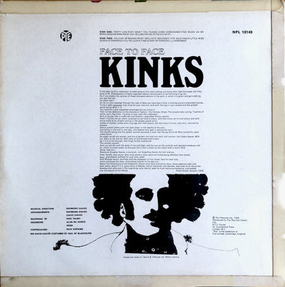 The Kinks : Face To Face (LP, Album, Mono)