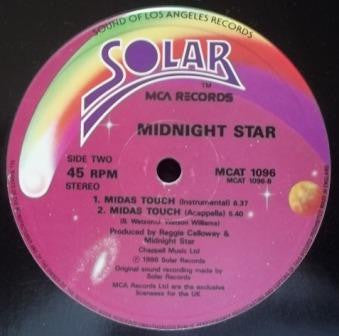 Midnight Star : Midas Touch - New U.S. Remix.  12" (12")