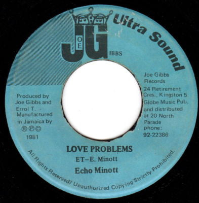 Echo Minott : Love Problems (7")